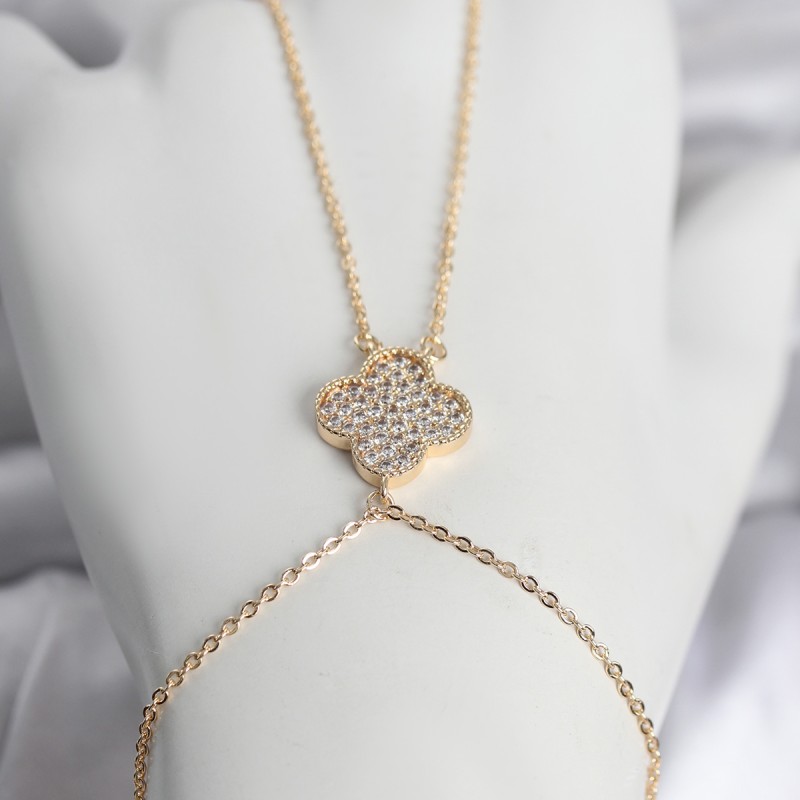 Pirinç Gold Renk Yonca Model Kadın Şahmeran