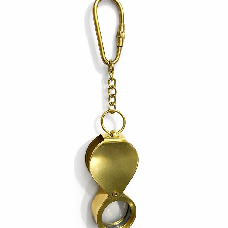 Pirinç Kapaklı Büyüteç Anahtarlık