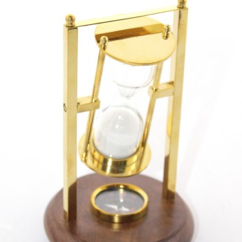 Pirinç Pusulalı Kum Saati Model 2