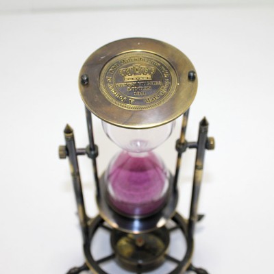 Pirinç Pusulalı Kum Saati Model 3