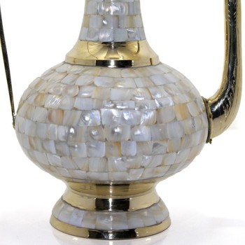 Pirinç Sedefli İbrik 55 Cm 