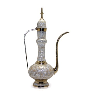 Pirinç Sedefli İbrik 55 Cm 