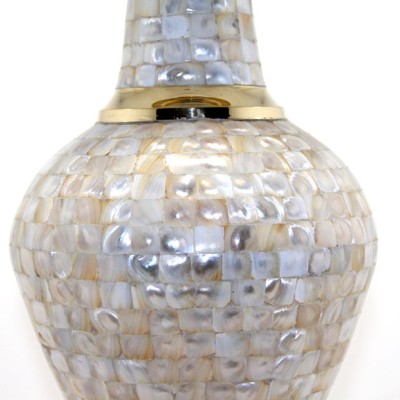 Pirinç Sedefli Vazo 35 Cm 