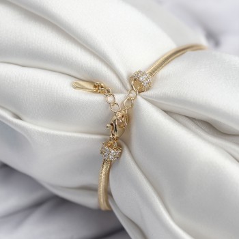 Pirinç VIP Seri Gold Renk Kutup Yıldızı Model Kadın Bileklik