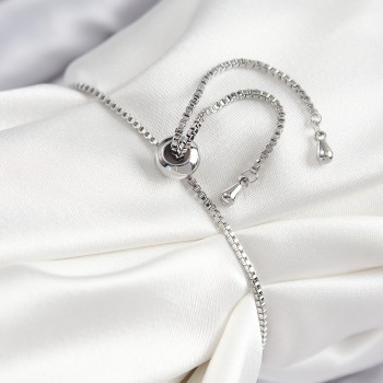 Pirinç Zirkon Taşlı Kuğu Model Gümüş Renk Asansörlü Kadın Bileklik