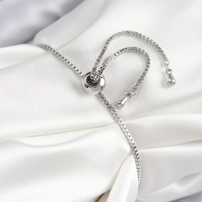 Pirinç Zirkon Taşlı Nazar Yıldız Model Gümüş Renk Asansörlü Kadın Bileklik