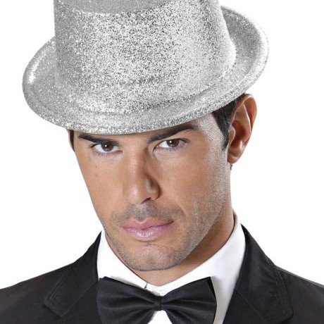Plastik Parti Şapkası Gümüş Siml