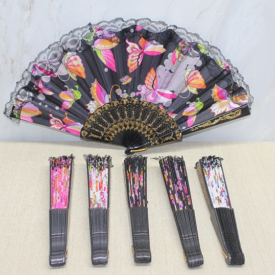 Plastik Renkli Yelpaze 