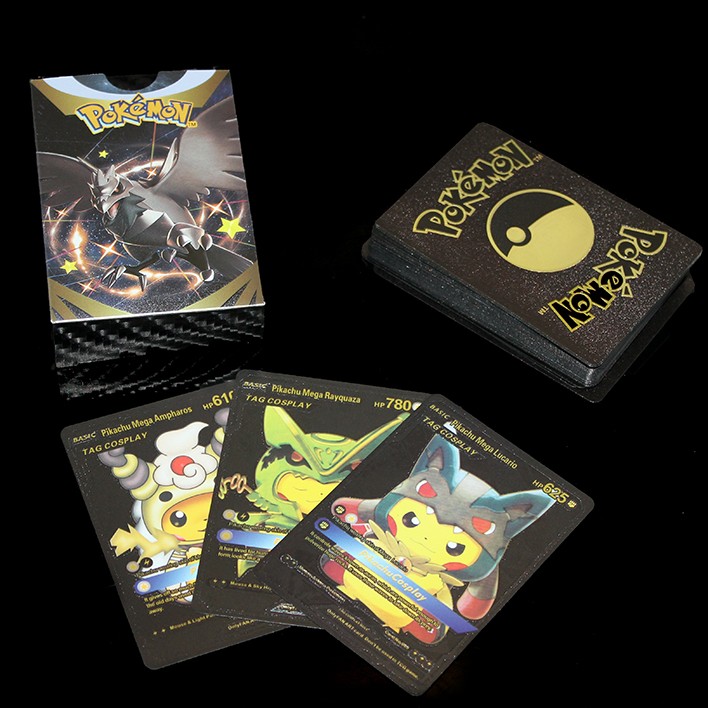 Pokemon Oyun Kartı Metalik Siyah Deste