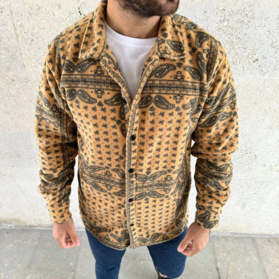 Polar Fermuarlı Sweatshirt – Kapüşonsuz, Cepli, Yumuşak Dokulu, Oversize Rahat Kalıp, Kışlık Sıcak Tutan Fermuarlı Üst - Sarı