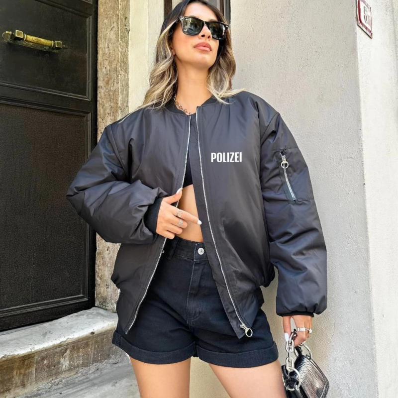 Polizei Bomber Mont  - Siyah -