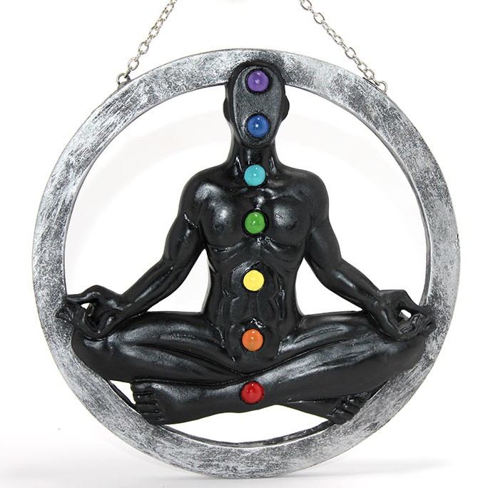 Polyester Duvara Asmalı 7 Chakra Pano 