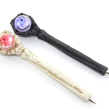 Polyester El Tasarımı Işıklı Tükenmez Kalem 