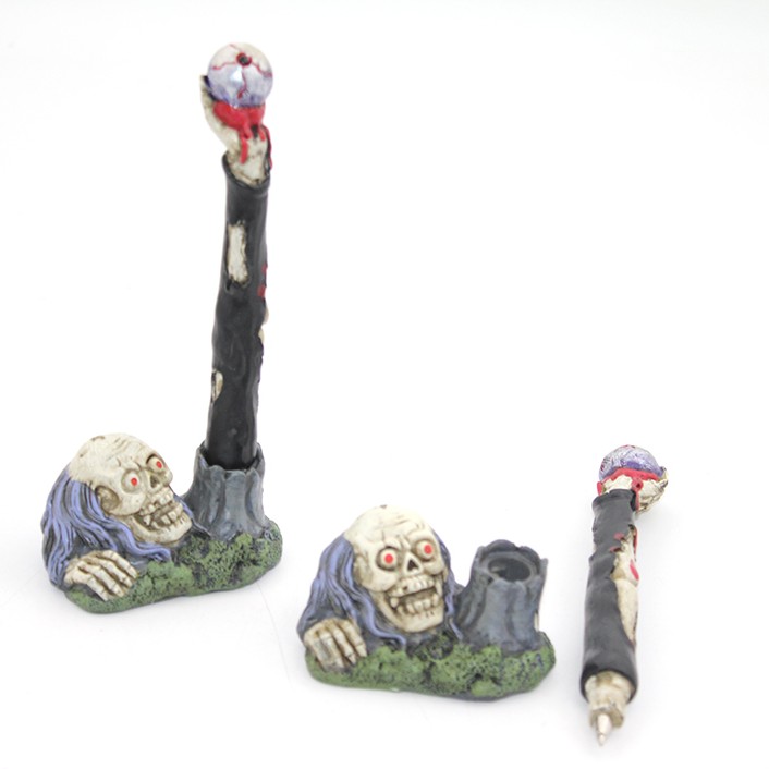 Polyester Kurukafa Tükenmez Kalem 