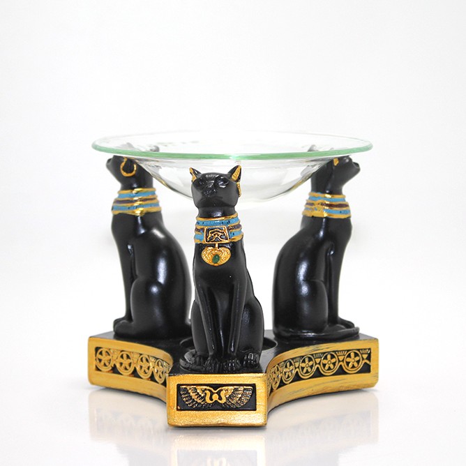 Polyester Mısır Kedisi Buhurdanlık 