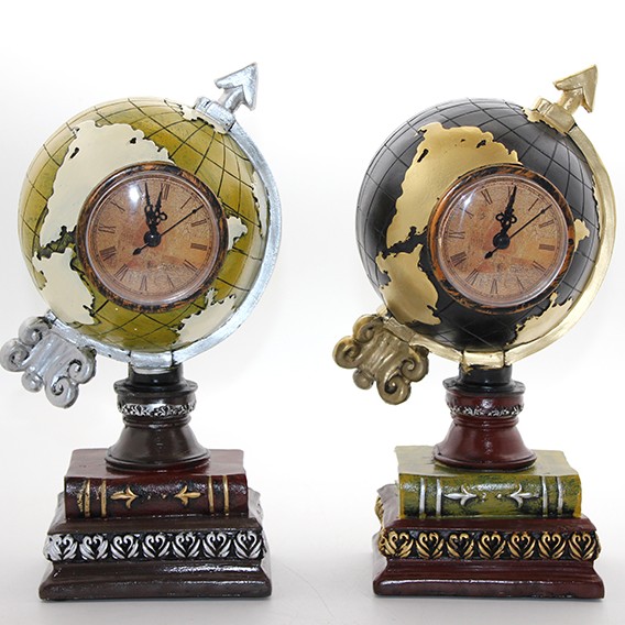 Polyester Saatli Dünya Küre 