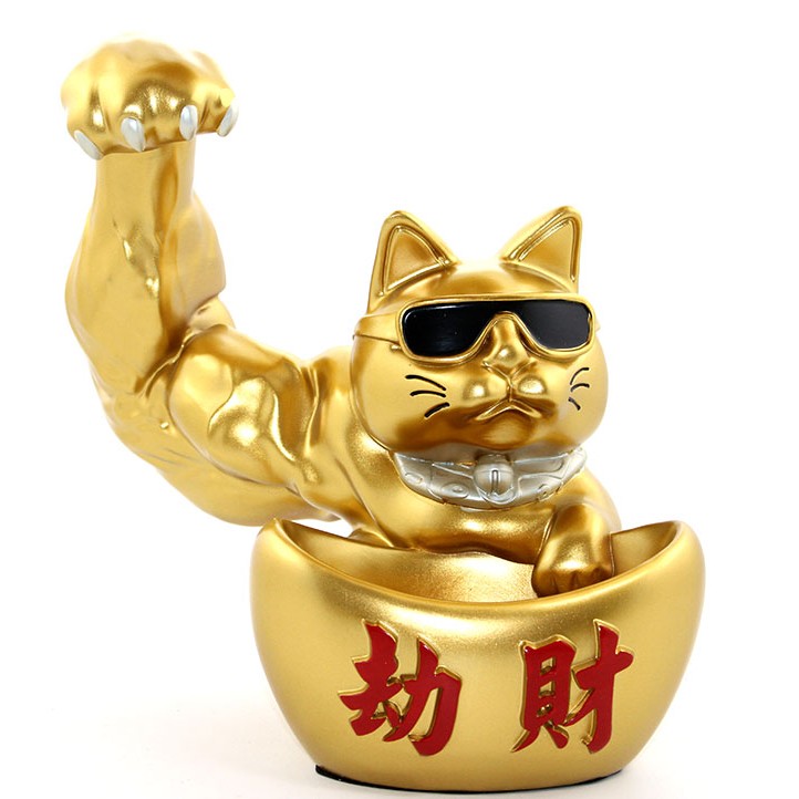 Polyester Şanslı Kedi Figürü Model 1 