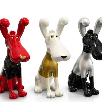 Polyester Sevimli Köpek Figürü