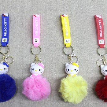 Ponponlu Hello Kitty Anahtarlık 