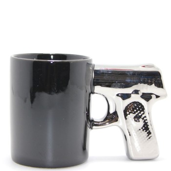 Porselen Silahlı Kupa Bardak Model 2 