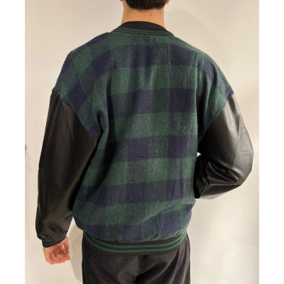 Pötikare Desen Nakışlı Kolej Ceket - Haki