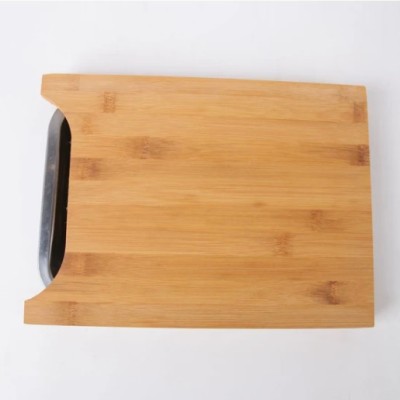 Pratik Tepsili Ahşap Kesme Tahtası 