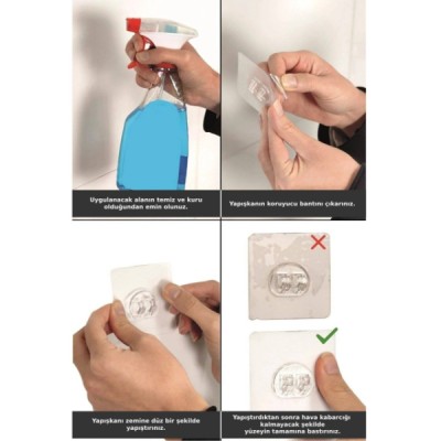 Pratik Yapışkanlı Metal Tuvalet Kağıdı Tutucu 