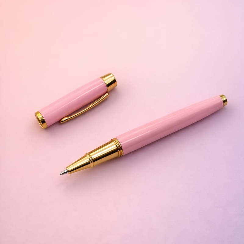 Premium Pembe Metal Roller Kalem Premium Pembe Metal Roller Kalem