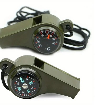 Pusulalı Çok Fonksiyonlu Acil Durum Düdüğü