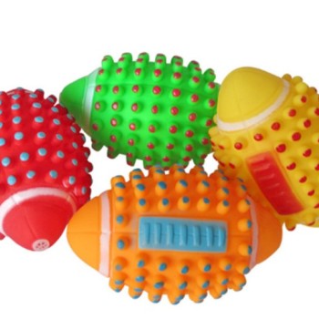 Renkli Kedi Köpek Isırma Topu Sesli