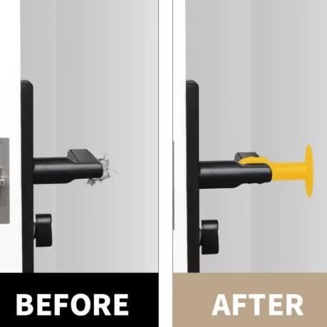 Renkli Vantuzlu Geçmeli Kapı Kolu Stoper 4lü Set