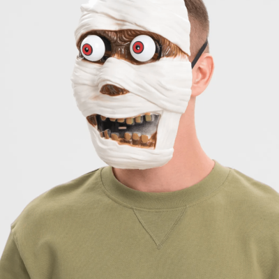 Sallanan Yaylı Oynar Gözlü Mumya Maskesi 