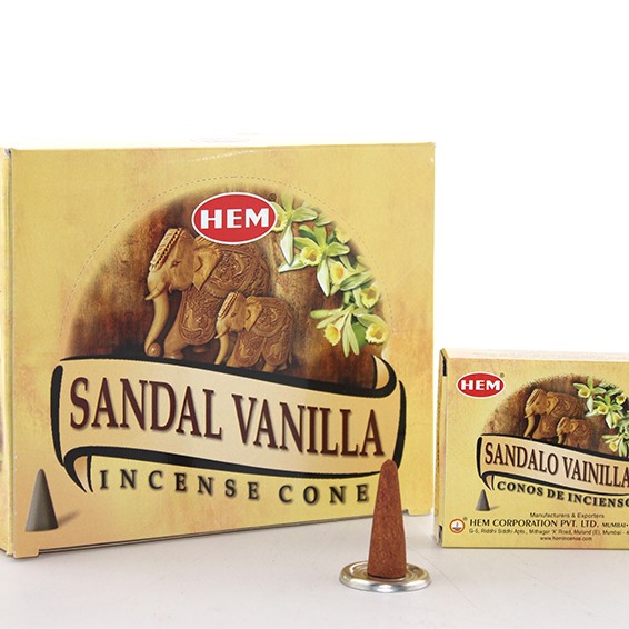 Sandal Vanilla Aromalı Konik Tütsü