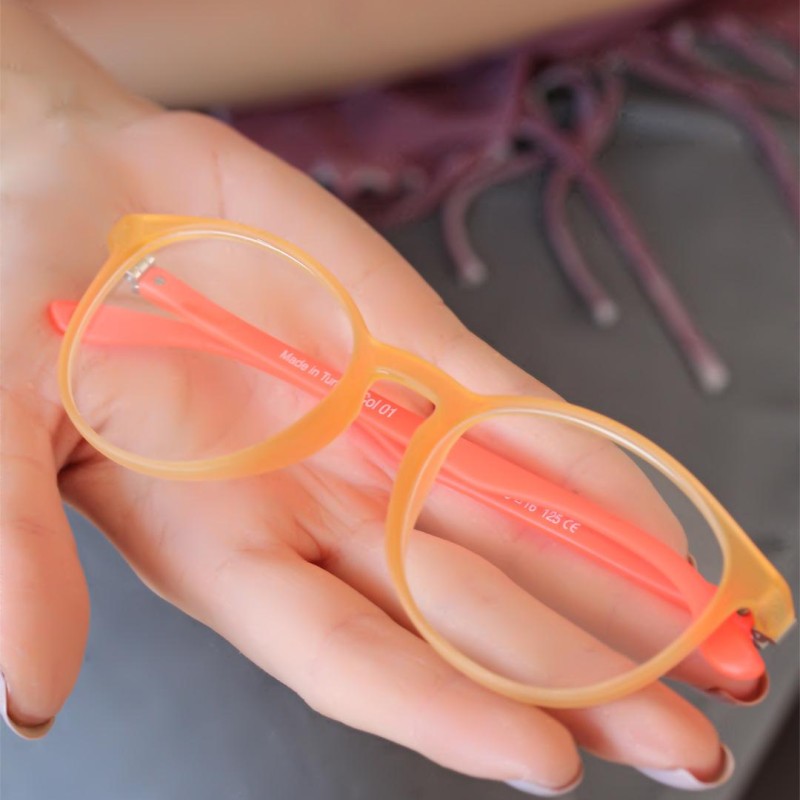 Sarı Renk Oval Turuncu Kadın Gözlük