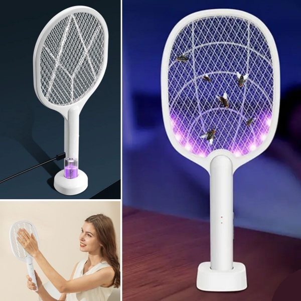 Şarjlı Standlı Sinek Öldürücü Raket 