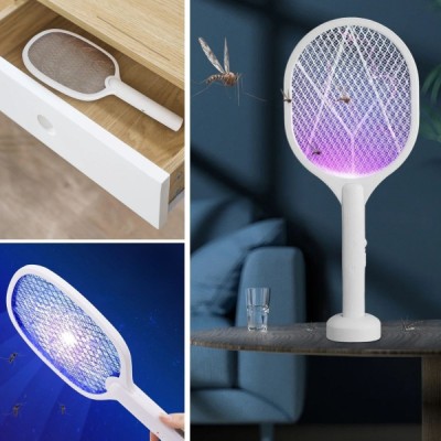 Şarjlı Standlı Sinek Öldürücü Raket 