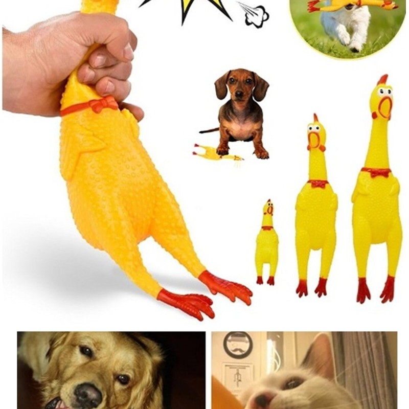 Ses Çıkaran Tavuk Kedi Köpek Oyuncağı 38 cm.