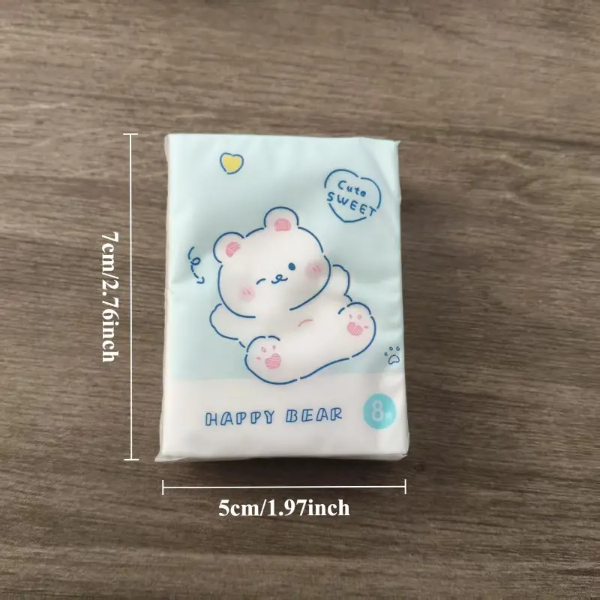 Sevimli Figürlü Çocuk Mendili 9'lu Paket 