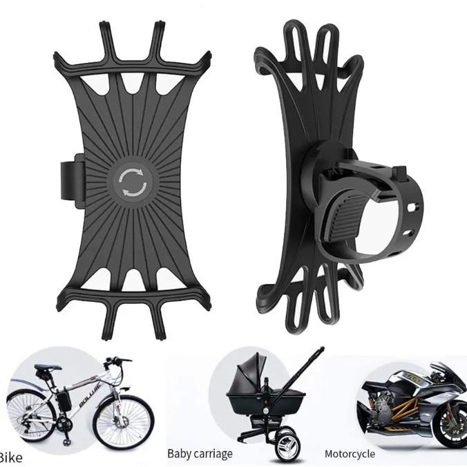 Silikon Esnek Bisiklet Telefon Tutucu