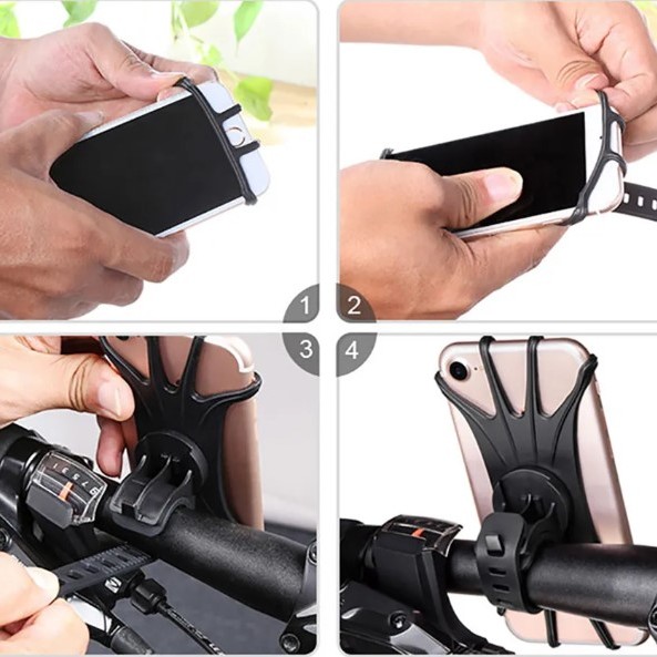 Silikon Esnek Bisiklet Telefon Tutucu