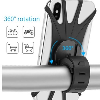 Silikon Esnek Bisiklet Telefon Tutucu