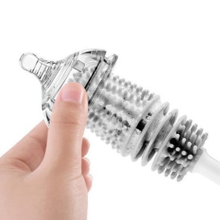 Silikon Uzun Saplı Kavanoz Yıkama Fırçası