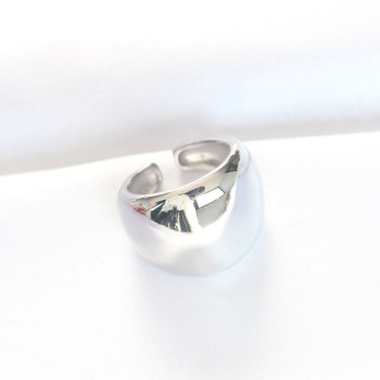 Silver Renk Ayarlanabilir Bombeli Ayna Yüzük