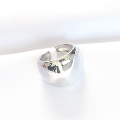 Silver Renk Ayarlanabilir Bombeli Ayna Yüzük