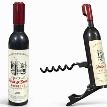 Şişe Tasarımlı Paslanmaz Çelik Tirbuşon Açacak 