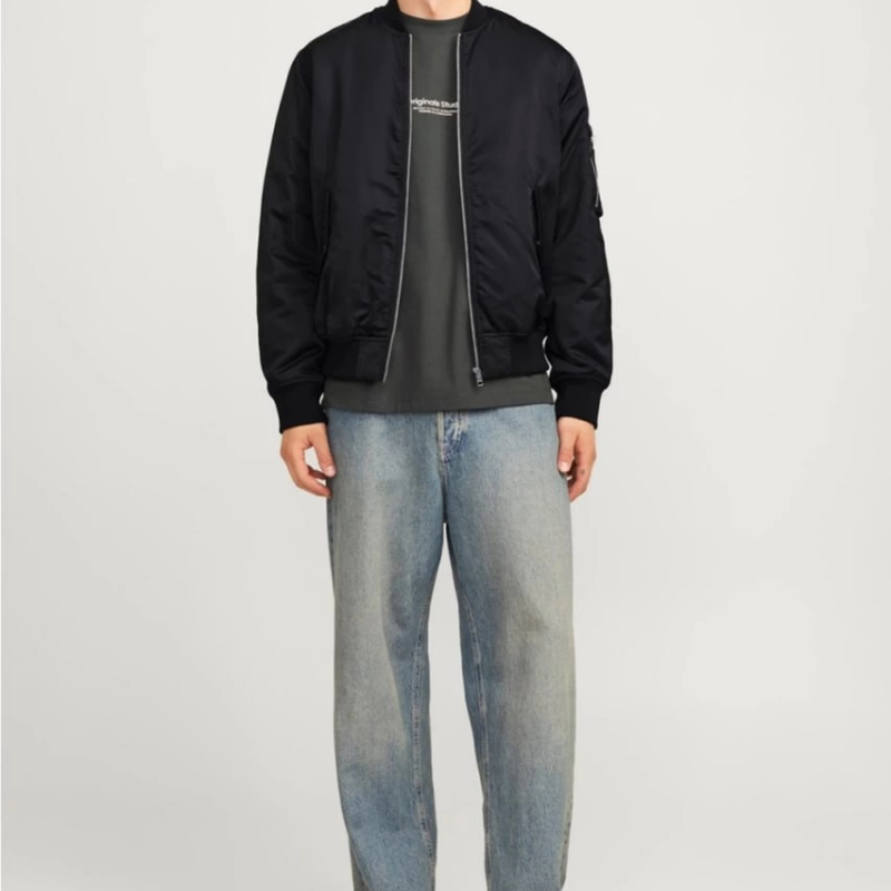 Siyah Bomber Mont  Siyah -