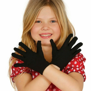 Siyah Likralı Bando Gösteri Eldiveni (10 Çift) 