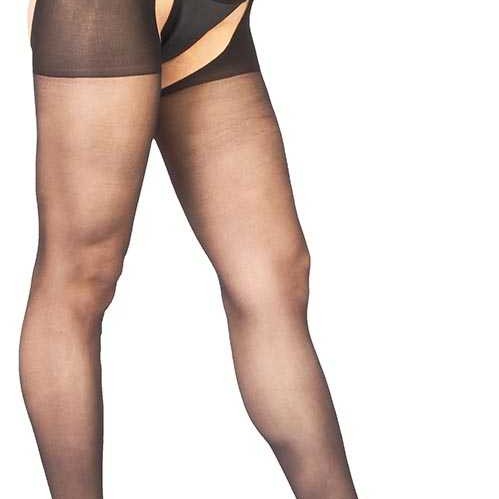 Siyah Özel Bölgesi Açık Fantazi Külotlu Çorap TM1078