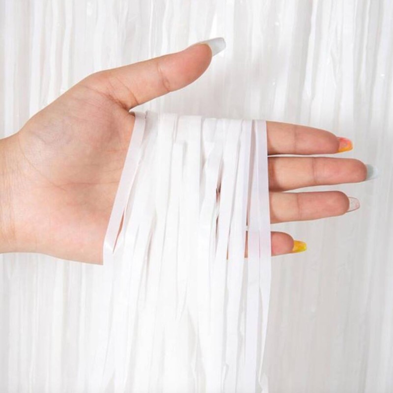 Soft Beyaz Renk Duvar ve Kapı Perdesi 