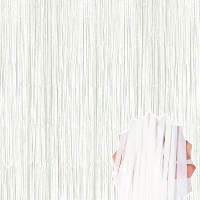 Soft Beyaz Renk Duvar ve Kapı Perdesi 